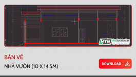 Bản vẽ nhà vườn (10x14.5m)