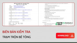 Biên bản kiểm tra trạm trộn BTXM