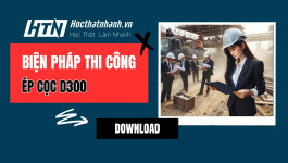 Biện pháp thi công ép cọc D300