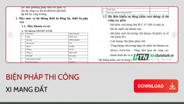 Biện pháp thi công cọc Xi măng đất