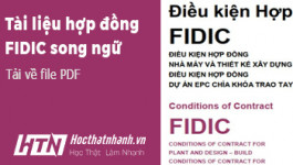 Tải Hợp Đồng Fidic (Song Ngữ) – Chuẩn quốc tế