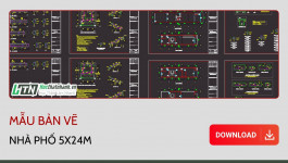 Mẫu Nhà phố 5x24m