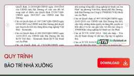 Quy trình bảo trì nhà Xưởng