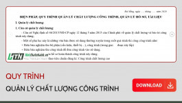 Quy trình quản lý chất lượng công trình