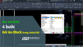 Cách đổi tên block trong CAD minh họa chi tiết