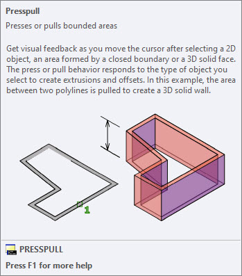 Học AutoCAD 3D dựng hình lệnh presspull HocThatNhanh.vn