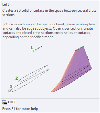 lệnh Loft AutoCAD 3D hocthatnhanh.vn