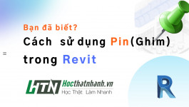 Cách sử dụng công cụ Pin trong Revit