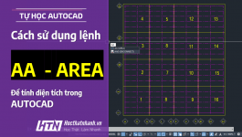 Lệnh tính diện tích trong CAD nhanh nhất (bằng lệnh có sẵn và LispCAD)