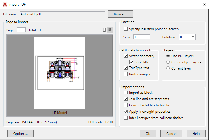 hướng dẫn sử dụng lệnh PDF to CAD hocthatnhanh.vn 2021-6-3 ảnh 3