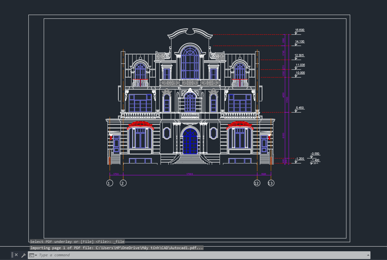 hướng dẫn sử dụng lệnh PDF to CAD hocthatnhanh.vn 2021-6-3 ảnh 4