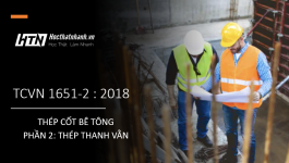 TCVN 1651-2 : 2018 THÉP CỐT BÊ TÔNG - PHẦN 2: THÉP THANH VẰN