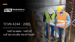 TCVN 4244 : 2005 THIẾT BỊ NÂNG - THIẾT KẾ, CHẾ TẠO VÀ KIỂM TRA KỸ THUẬT