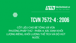 TCVN 7572-4 : 2006 CỐT LIỆU CHO BÊ TÔNG VÀ VỮA - PHƯƠNG PHÁP THỬ - PHẦN 4