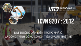 TCVN 9207 : 2012 ĐẶT ĐƯỜNG DẪN ĐIỆN TRONG NHÀ Ở VÀ CÔNG TRÌNH CÔNG CỘNG - TIÊU CHUẨN THIẾT KẾ