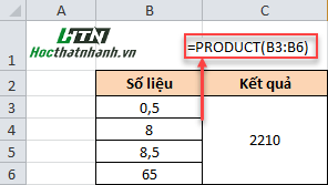 hàm PRODUCT h1