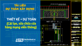 [Tài liệu] Thiết kế và dự toán cải tạo, sửa chữa cửa hàng mạng Viễn thông Sky garden