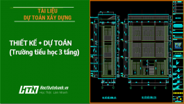 [Tài liệu]_ Thiết kế + dự toán trường mầm non 3 tầng tại Huyện Mỹ Hào - Hưng yên