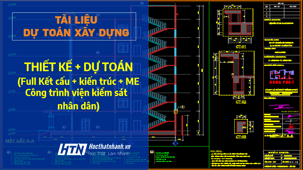 [Tài liệu tham khảo] Bản vẽ thiết kế, dự toán công trình 07 tầng Trụ sở viện kiểm sát nhân dân