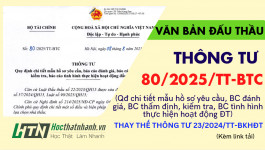 [WORD-PDF] Thông tư 80/2025/TT-BTC mẫu HSYC, báo cáo thẩm định