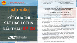 Quyết định công nhận kết quả thi sát hạch cấp chứng chỉ hành nghề hoạt động Đấu thầu kỳ 28