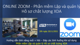 [ONLINE ZOOM] Hướng dẫn tính năng mới và Hỏi - Đáp các tình huống khi áp dụng PM Lập và quản lý HSCL XDA cho Dự án